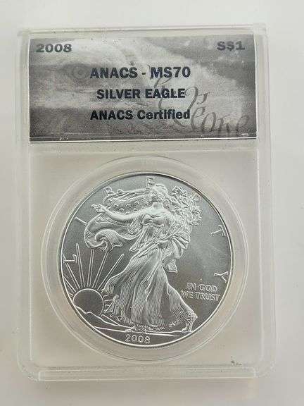 2008 American Silver Eagle, PCGS MS70