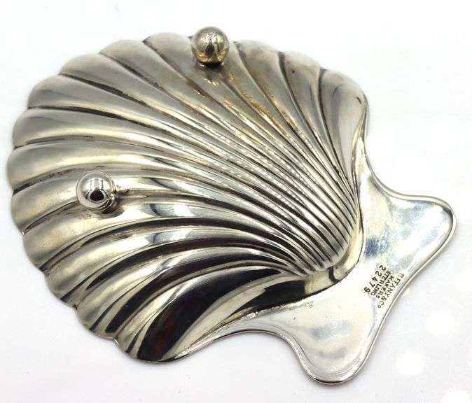 Tiffany & Co silver shell tray