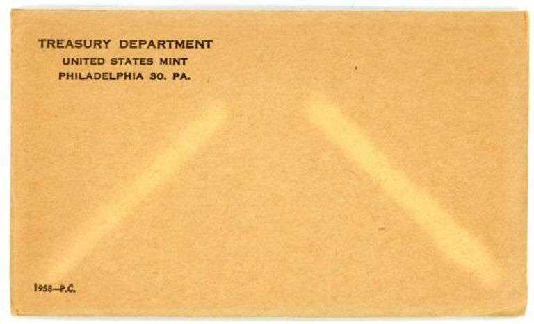 Rarely-seen lot of ten (10) UNOPENED 1958 Silver Proof Sets