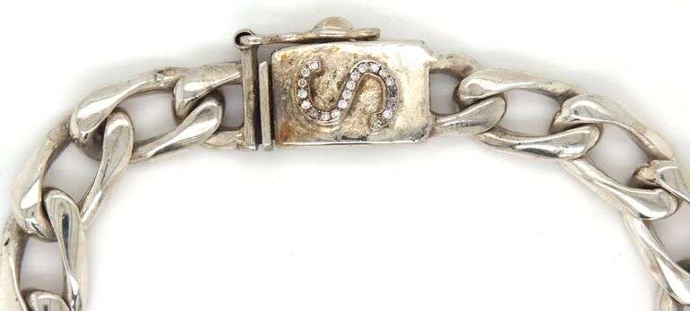 925 Sterling silver Curb link bracelet