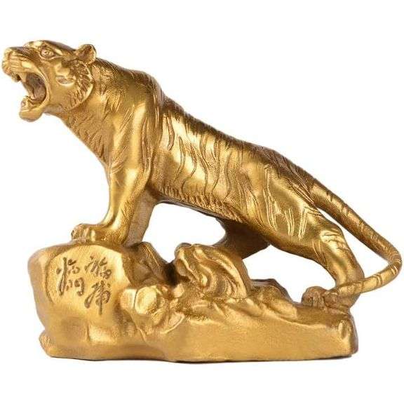 Feng Shui Brass Tiger Lucky Wealth Symbol