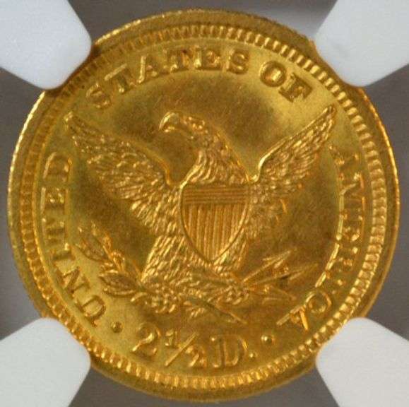 Super Gem BU 1904 US $2.50 Liberty Gold Piece. NGC MS65
