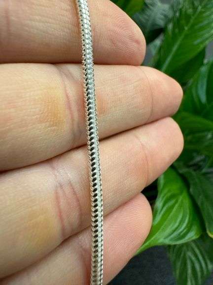 Sterling Silver Snake Chain 2.3mm Solid 925 New Brazilian Necklace 18"