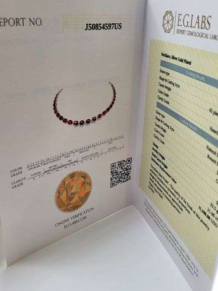 Extremely fine Ruby and diamond necklace, EGL certfied