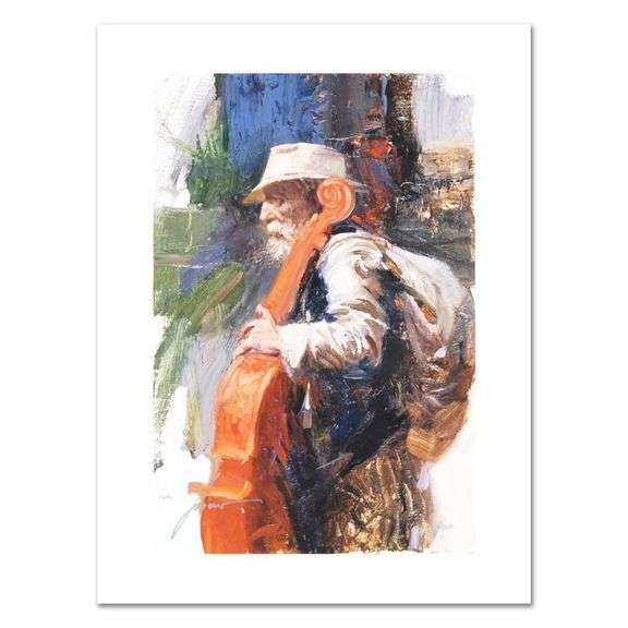 "The Red Viola" by Pino (1939-2010)