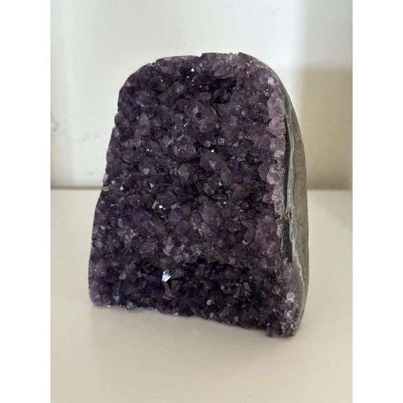 Natural Amethyst Crystal Cluster Dark Purple