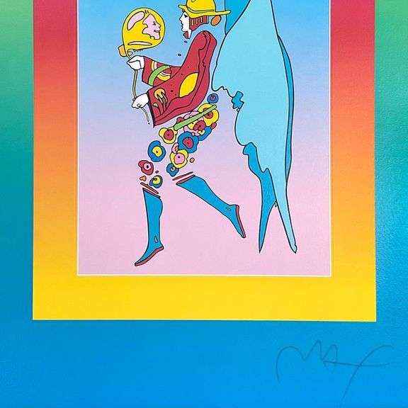 "Tip Toe Floating on Blends II" by Peter Max