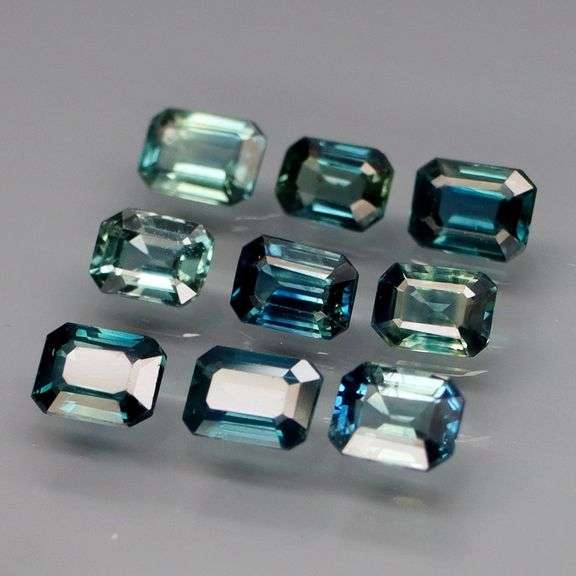Breath taking! 2.27ct set of blue green Australian Sapphires