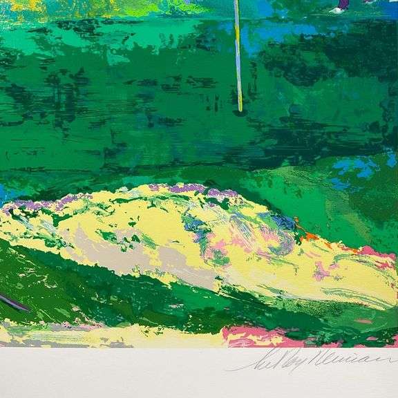 "Bethpage Black Course 2002 US Open" by LeRoy Neiman (1921-2012)