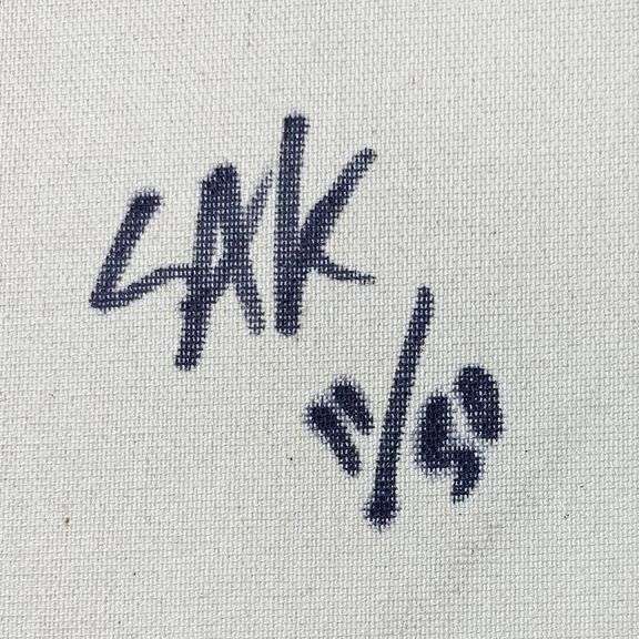 "He Who Casts the First Stone" by Steve Kaufman (1960-2010)