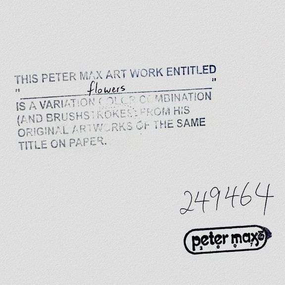 "Flowers II" by Peter Max