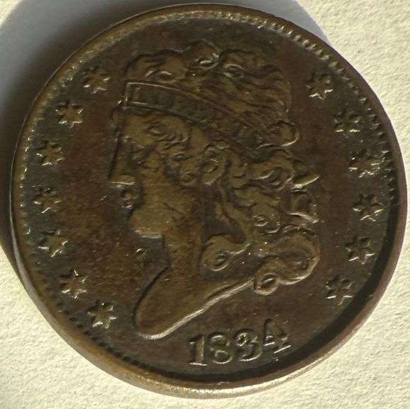 1834 Half Cent