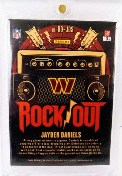 Jayden Daniels "Rock Out" Rookie Football Card