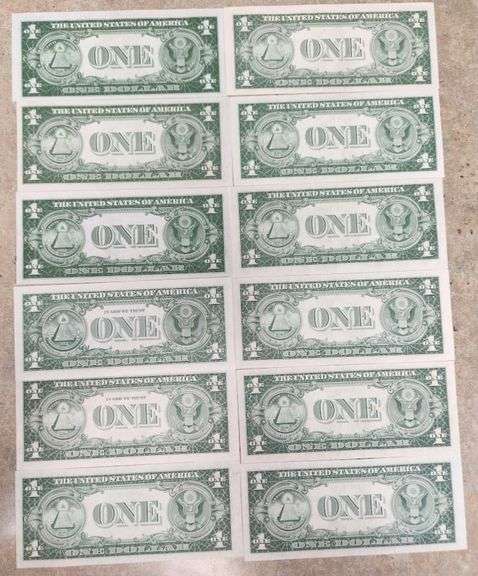 1 Dozen Mixed Date Uncirculated Silver Certificates