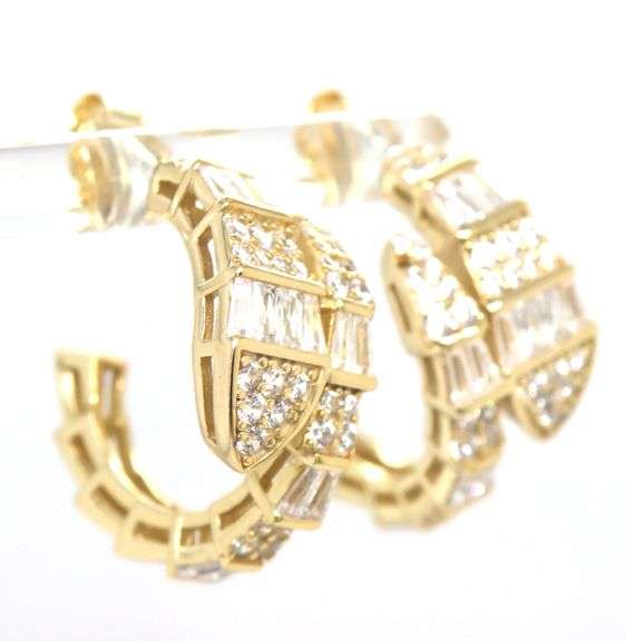 925 Sterling silver cubic zirconia earrings