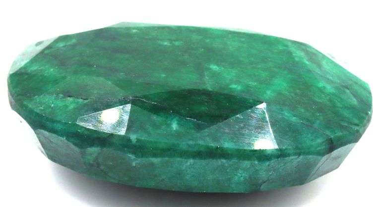 Fantastic 813.20CTS Oval Faceted Genuine Emerald Precious Loose Gemstone