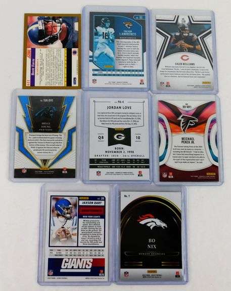 8 NFL Quarterback Rookie Football Cards