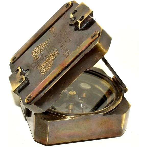 Solid Brass Vintage-Style Compass