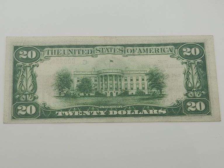 1929 $20 National Banknote, Federal Reserve Bank Of Philadelphia