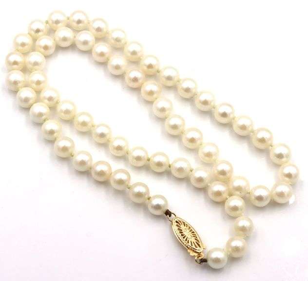 6-6.5mm Pearl necklace