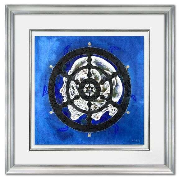 "Ashtamangala Dravya - Wheel" by Lu Hong