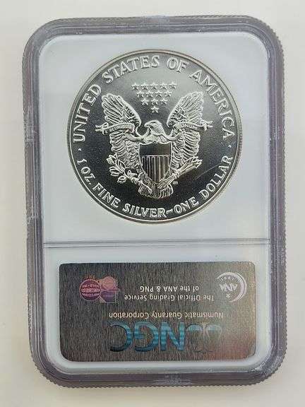 1991 American Silver Eagle, NGC MS69