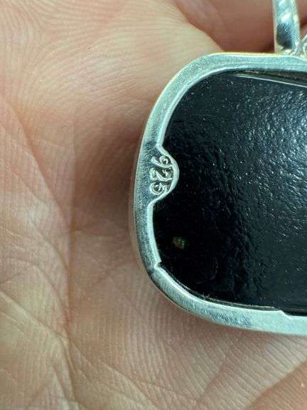 Sterling Silver 925 One of a Kind Dichroic Glass Pendant