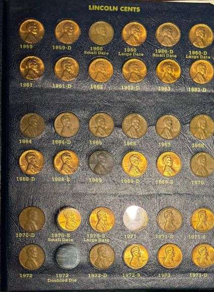 Fairly Complete Lincoln Cents Album 1909-1974