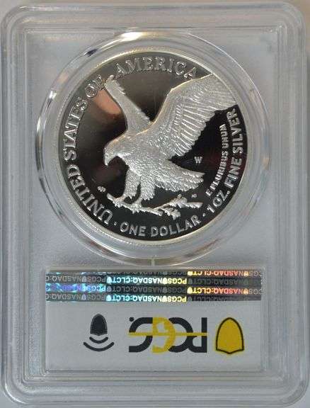 PREMIER 2021-W Flawless Proof $1 Silver Eagle (Ty 2). PCGS PR70DCAM