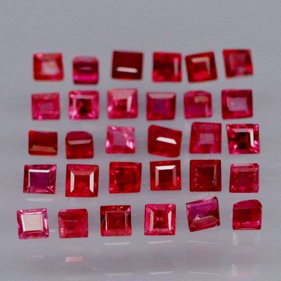 Top blood red! VS to SI clarity! Heated only 2.30ct Ruby set!!!