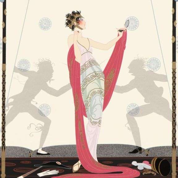 "The Duel" by Erte (1892-1990)