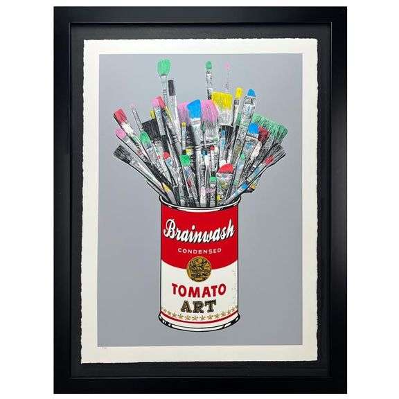 "Tomato Pop (Grey)" by Mr. Brainwash