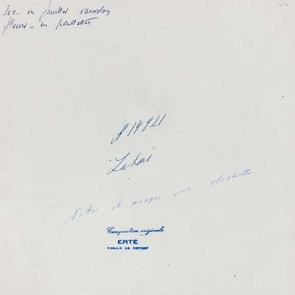 "Lakme, 4 Janvier 1957" by Erte (1892-1990)