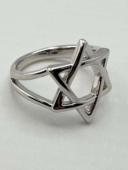 925 Sterling Silver Star Of David Ring