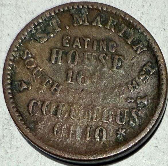 1863 S T Martin Ohio Store Card CWT
