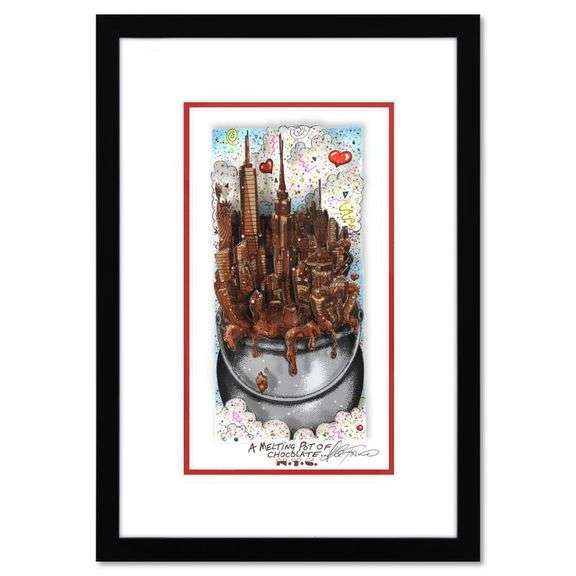 "A Melting Pot of Chocolate...NYC" by Charles Fazzino