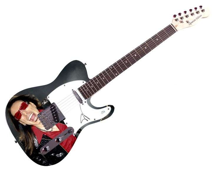 Steve Vai Autographed Custom 1/1 Graphics Photo Guitar ACOA