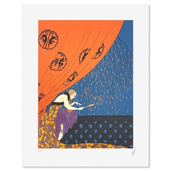 "Fall" by Erte (1892-1990)