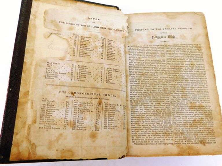 1853 Polyglott Bible, English Version