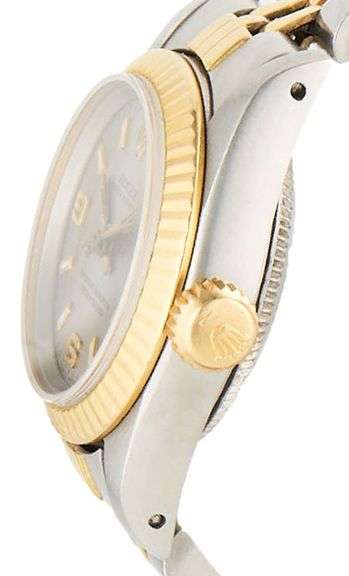 Rolex Oyster Perpetual 67193, 24mm, Silver Dial, Two Tone Ladies Watch
