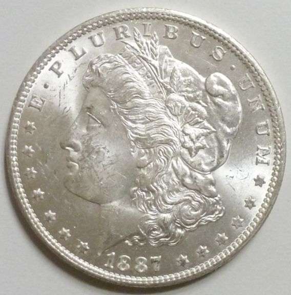 Superb BU 1887 New Orleans Minted Morgan Silver Dollar!