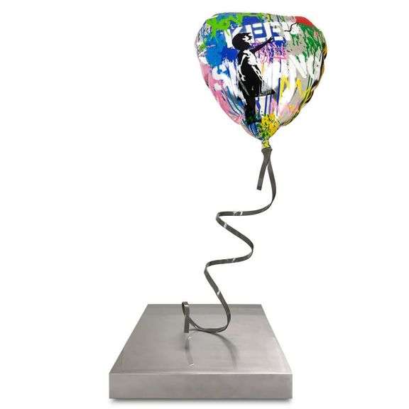 "Flying Balloon Heart" by Mr. Brainwash