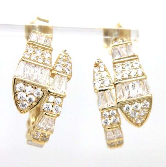 925 Sterling silver cubic zirconia earrings