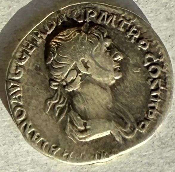 Trajan 138-161 Roman Empire Denarius