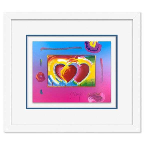 "Two Hearts on Blends" by Peter Max