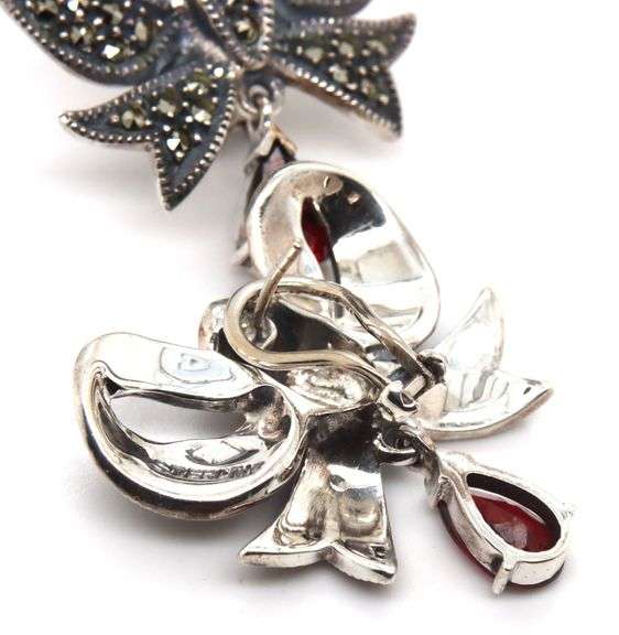 925 Sterling silver bow earrings