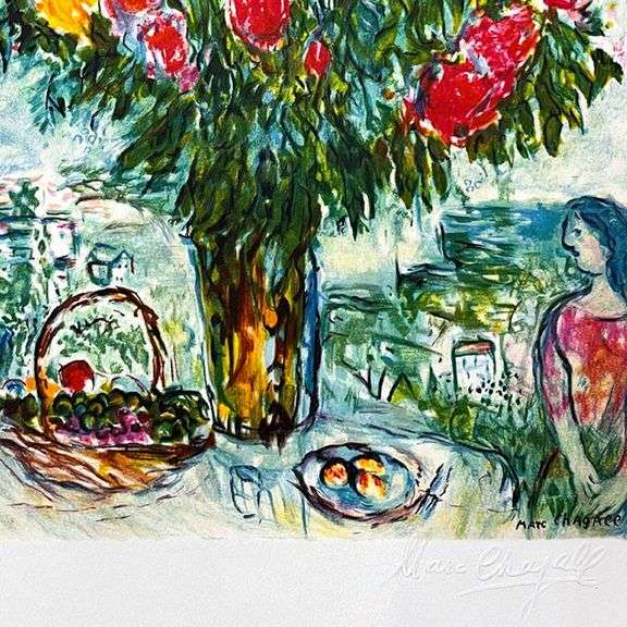 "Le Grand Bouquet" by Marc Chagall (1887-1985)