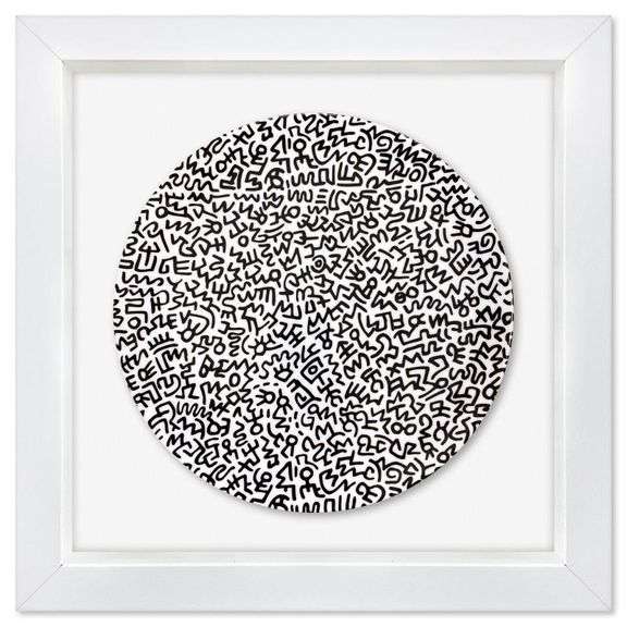 "Black Pattern" by Keith Haring (1958-1990)