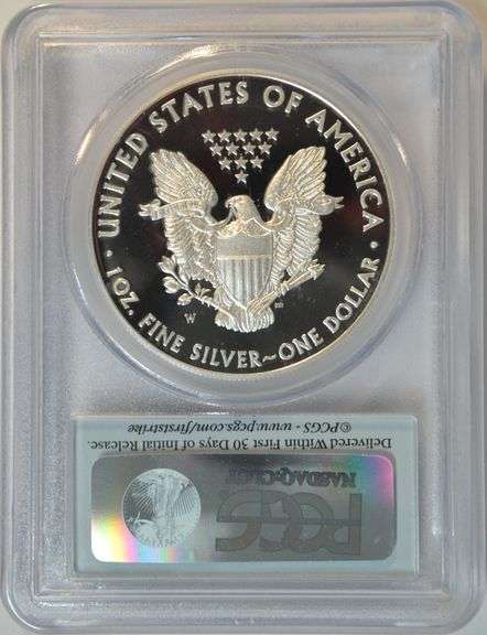 Flawless 2015-W Gem Proof $1 Silver Eagle. PCGS PR70DCAM Florida FUN