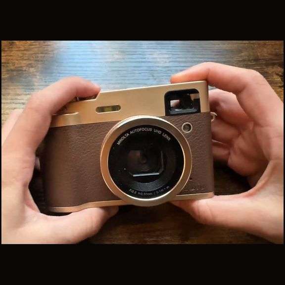 Retro Minolta Digital Camera Gold Finish